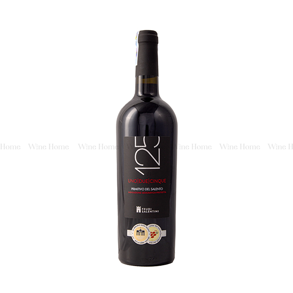 Rượu vang Ý - 125 Primitivo 14%